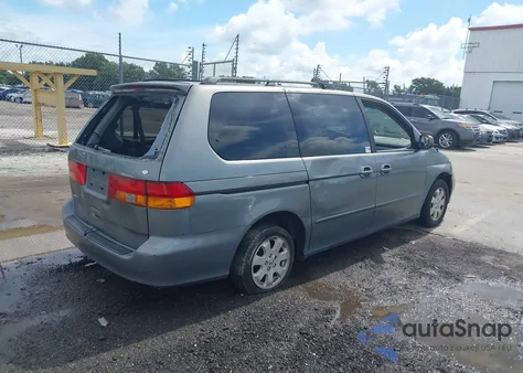 2002 Honda Odyssey Ex из США, поврежденный, VIN 5FNRL186O2BO26714